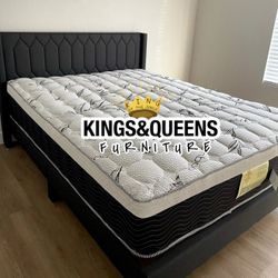 New Queen Bed Frame With Mattress 