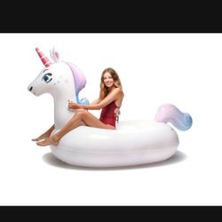 Rainbow Unicorn Pool Float