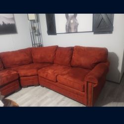 Burnt Red Sectional 