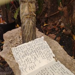 Hand Carved Wood Spirit, One Of A Kind 