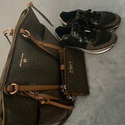 Michael Kors Purse, Wallet & Shoes Set