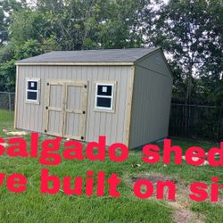 Salgado sheds we built on site
