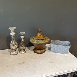 Candle, Pot And Basket