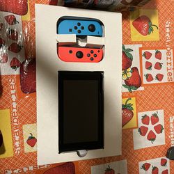 Nintendo Switch With Original Box .