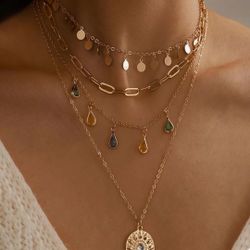 New Layered Necklace Nickel Free 