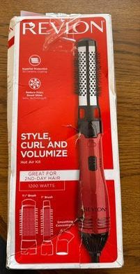 NEW-Revlon 1200W Perfect Style Hot Air Kit | Style, Curl, and Volumize, 3 Piece