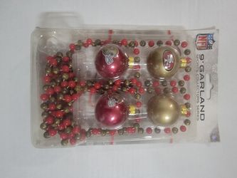 SAN FRANCISCO 49ERS OFFICIALLY LICENSED 9' GARLAND SPORTS COLLECTORS SERIES