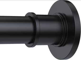 Industrial Shower Curtain Rod - Rustproof
Non-Slip 43-72 Inch Stainless Steel Tension Curtain Rod for Window or Bathroom, Matte Black