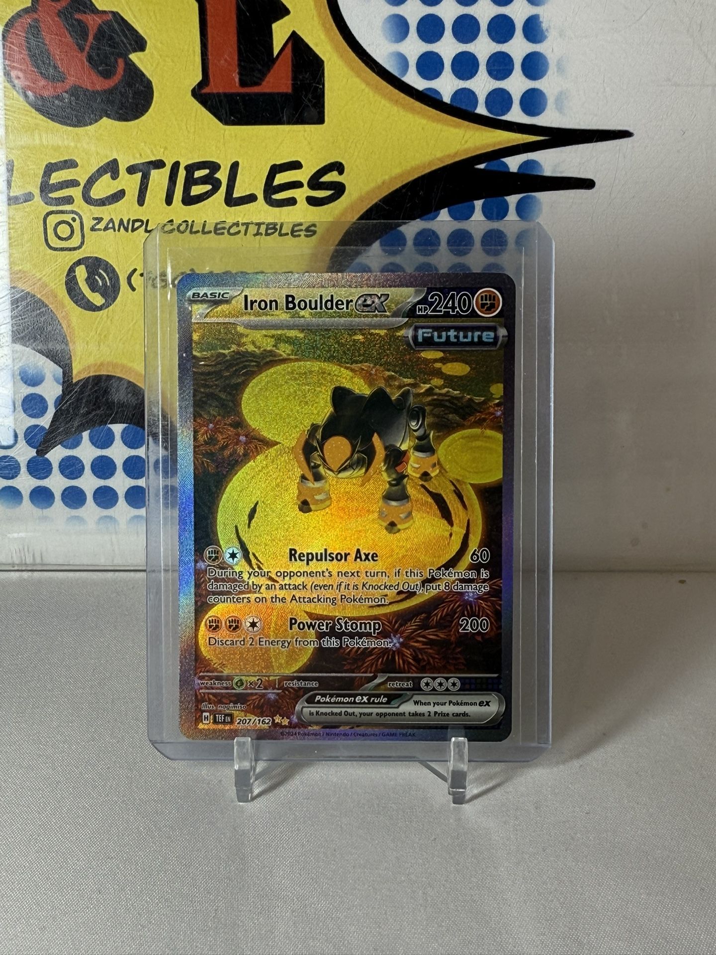Pokemon Temporal Forces Iron Boulder ex 
