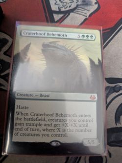 MTG card (altered) craterhoof behemoth $20
