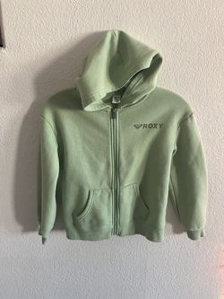 Roxy Girls Zip-Up Hooded Jacket. Size 10/12. Used. Great Condition.