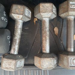 Steel dumbbells 