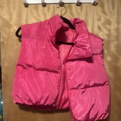 Pink Vest Size Medium Women 