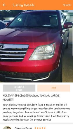 TRAILER TOWING, LARGE MOVE SERVICES!!!!