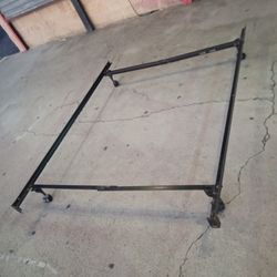 Bed Frame With Wheels Fits Twin And Full 