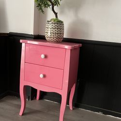 Pink nightstand Table 