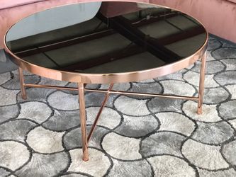 Rose gold coffee table new