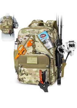 KastKing KarryAll Fishing Tackle Backpack Water-Resistant Gear Outdoor Sport Bag