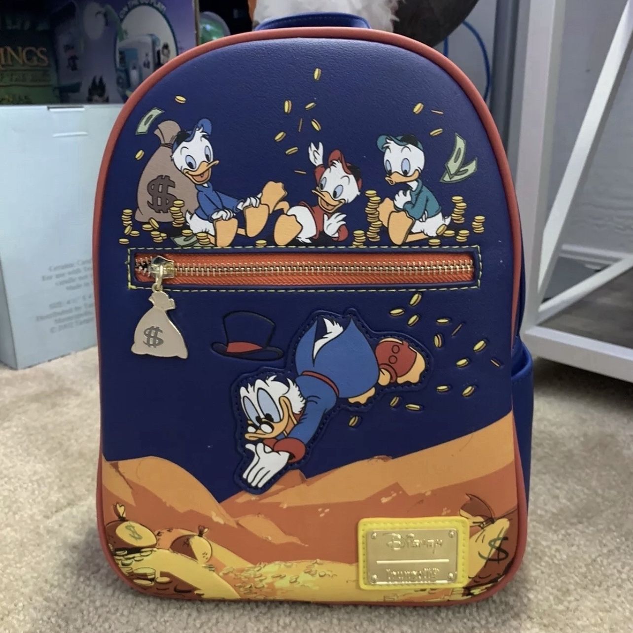 ducktales mini backpack Loungefly x Disney Scrooge – GeekCore Disney leather backpack for everyday