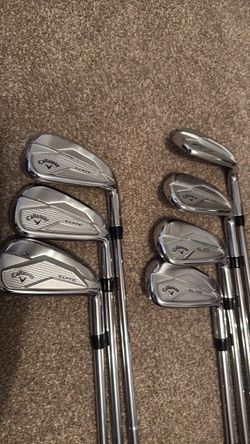 Callaway Elyte 5-GW irons s300 stiff flex shafts