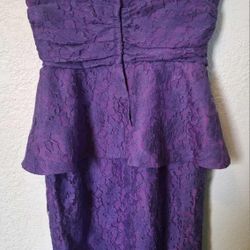 Purple Homecoming Dress Size 11-12