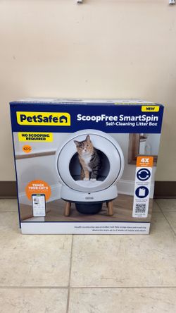 PETSAFE SCOOP FREE SMART SPIN SELF-CLEANING LITTER BOX