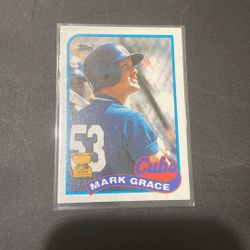 89 Topps Mark Grace RC. #465