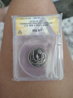 2020-W 25 C MARSH-BILLINGS-ROKEFELLER V75 WW II PRIVY MARK