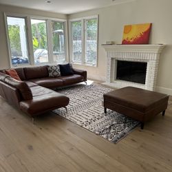 Genuine Leather Sectional