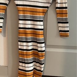 Yellow black and white dress Women’s