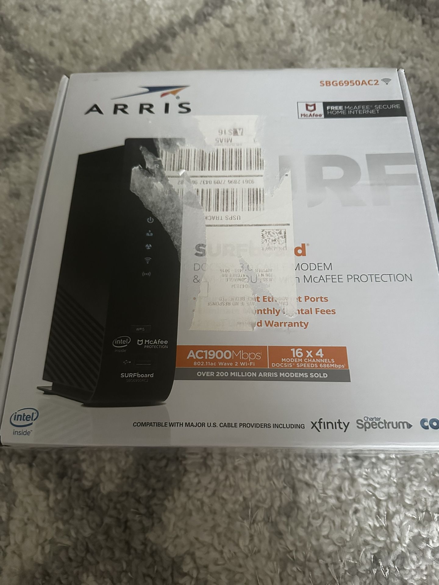 ARRIS Surfboard SBG6950AC2 DOCSIS 3.0 Cable Modem & AC1900 Wi-Fi Router