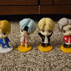 McDonalds Tiny Tan Suga, J-Hope, Jimin And RM Figures