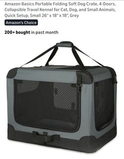Amazon Basics Portable Soft Pet Carrier
