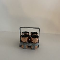 Copper Shot Cups In Little Metal Home