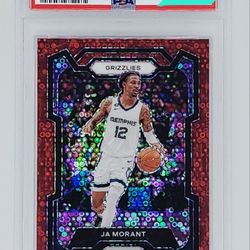 2023 Prizm Ja Morant Red Fast Break /100 PSA 10 (FS/FT)