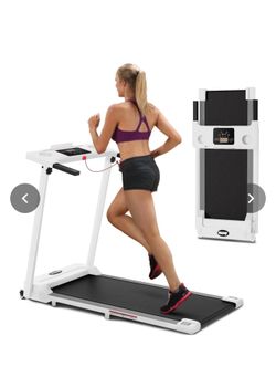 White treadmill