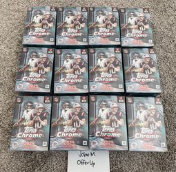 2025 Topps Chrome Football NFL Hanger Box NEW/SEALED x12