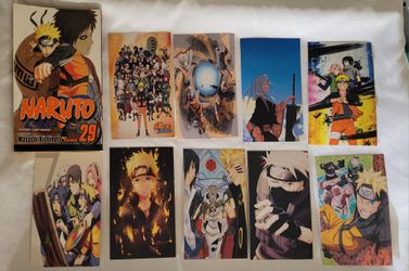 Naruto Poster Cards & Book