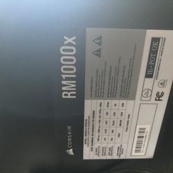 Corsair, RM1000x, PSU, Power Supply, 1000W, Modular, 80 Plus Gold, ATX,Gaming PC