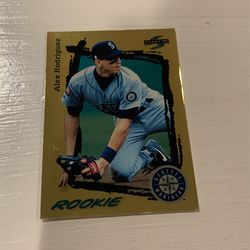 1995 Score Gold Rush #312 ALEX RODRIGUEZ Rookie Card Seattle Mariners