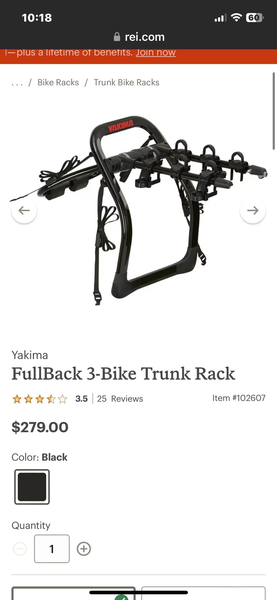 Bike Rack Yakima 3 Bike Rack