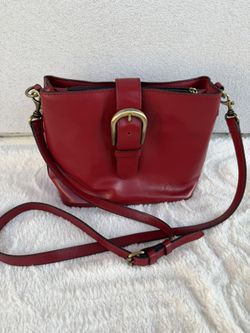 Patricia Nash Irving Bucket Bag Magenta Red (8” x 10”)