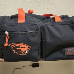 Nike Black And Orange Oregon State Duffel Bag With Beaver Great Condition 