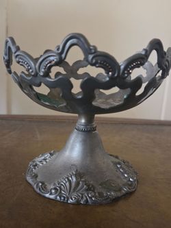 Vintage Godinger Silver-Plated Pedestal Candy Dish