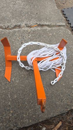 Boat Anchor with vinyl coated chain