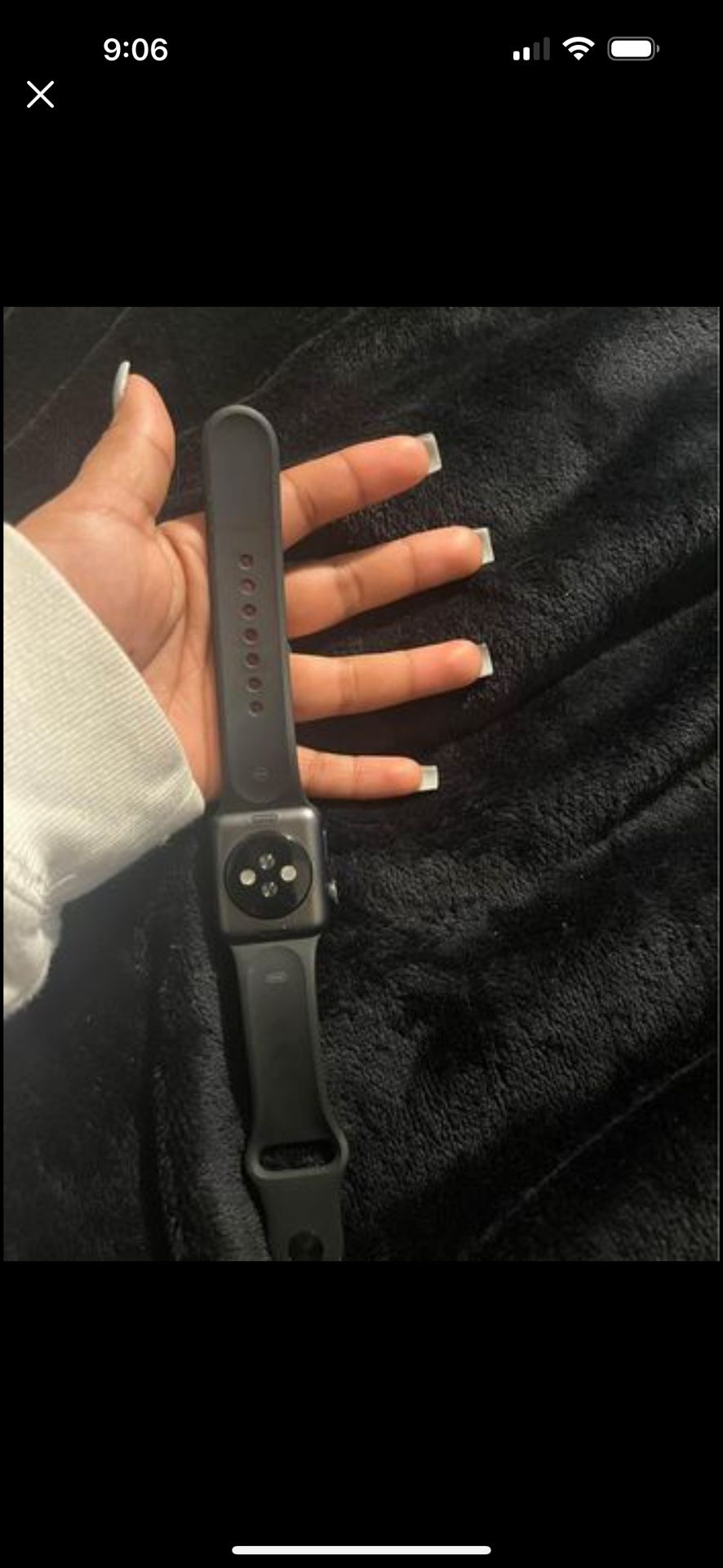 ! OBO!! Apple Watch Series 3 (GPS) 38mm / 42mm Space Gray Aluminum Case with Black Sport Band