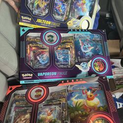 Pokémon Vmax Boxes Flareon, Jolteon, & Vaporeon