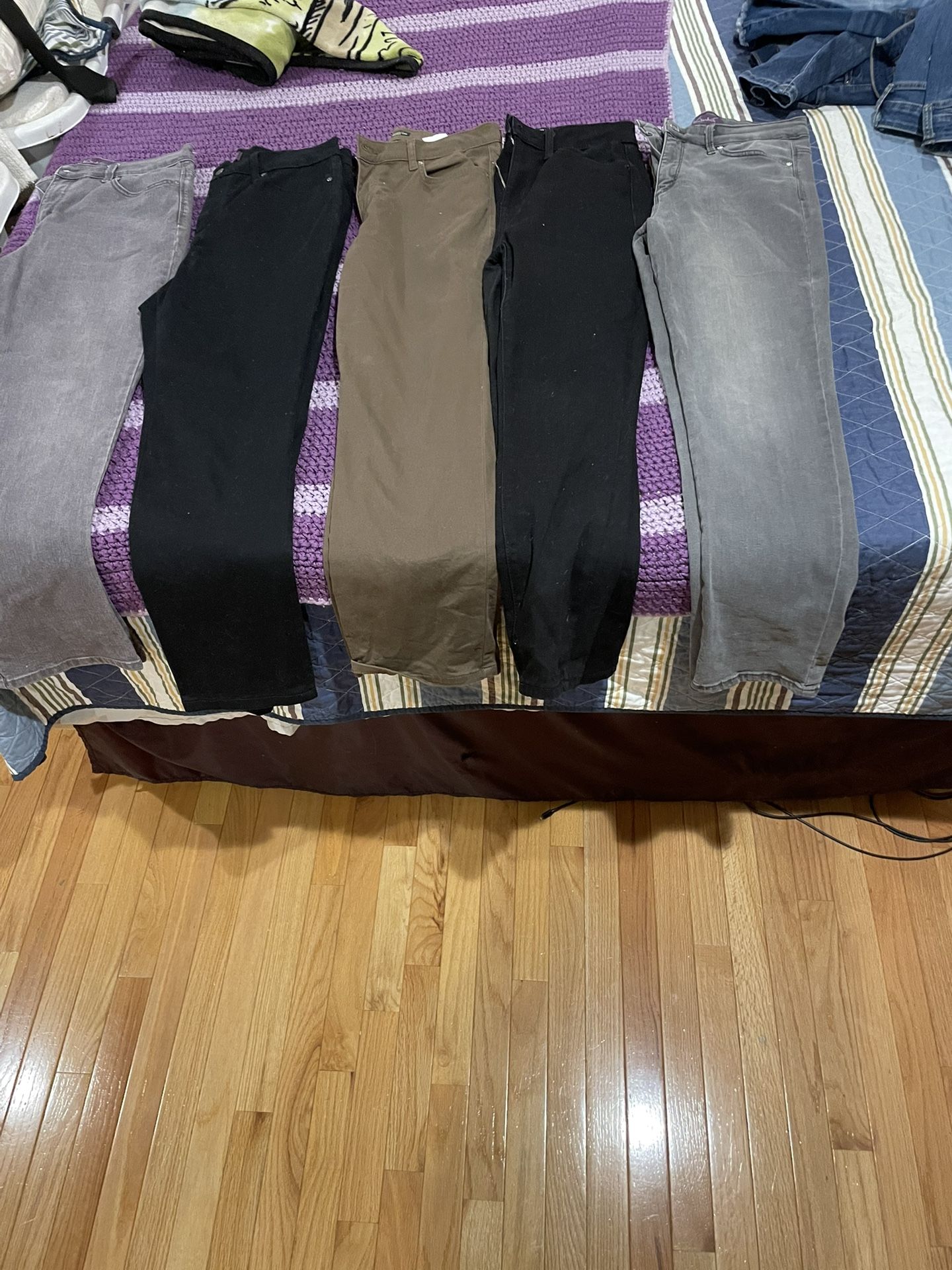 Lot Of 5 Pairs If Women’s Pants Gloria Vanderbilt Lee’s Sonoma