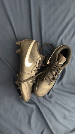 Black Jordan 1 football cleat size 11
