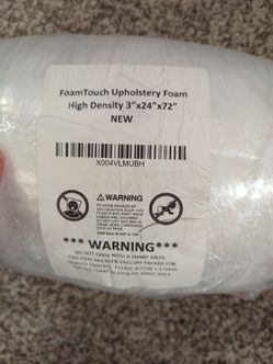 Foam touch upholstery foam brand new